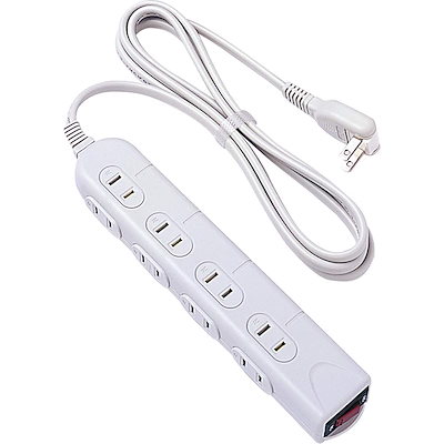 他サイト： 即納：ナカバヤシ Digio2 電源タップ 8個口 2m 集中スイッチ シャッター付 Z6483の商品画像