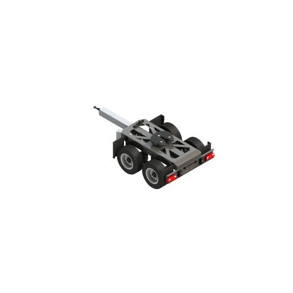 Carson 500907210 500907210-1 2-Axle Dolly Rigid RC Truck Accessory， Scale 1:14， Gigaliner Trailer， S