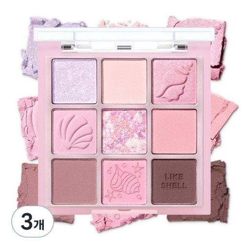 マイフェイブムードアイパレット シェルインダー氏 3個 シアーカラー クリア発色