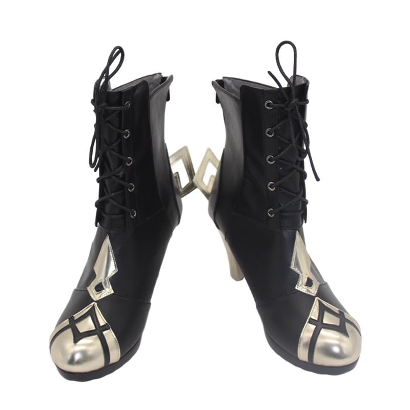 アルレッキーノ コスプレ靴 アルレッキーノ 原神 Genshin げんしん ブーツ 下駄 シューズ 長靴 コスプレ クリスマス ハロウィン