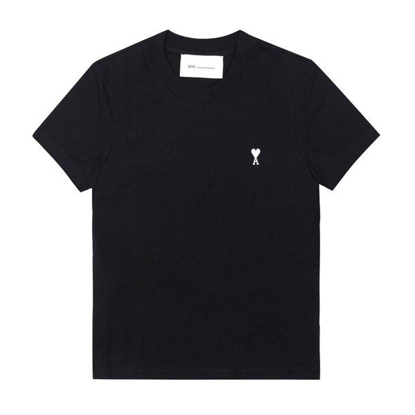 FTS347 724 045 ド・クール スモール ハート ロゴ クロップド 女性用半袖Tシャツ