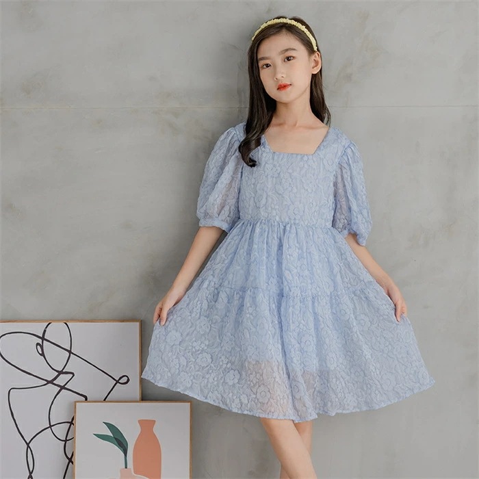 ワンピース 子供 キッズ 入園式 入学式 女の子 水色 半袖 子どもワンピース 発表会 春夏 カジュアル 子供服 フォーマルドレス 二次会 パーティー 結婚式 卒業式 七五三 110cm 120cm 5,209円