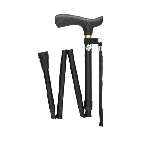 （まとめ）ステッキベーシックE折畳S ブラック(×2セット) 5,362円