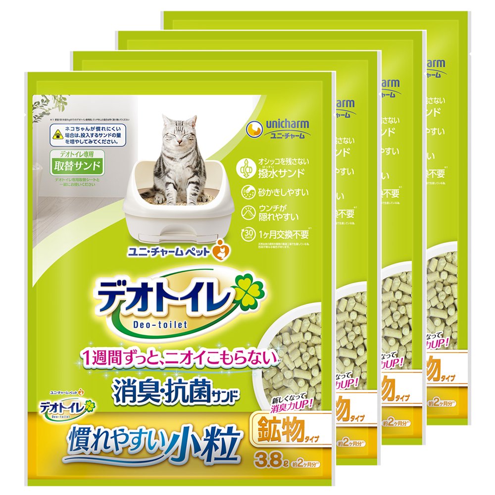 砂　消臭・抗菌サンド　小粒タイプ　３．８ＬX４袋　猫　猫砂　ＣＲＣ30―14―60―10―00
