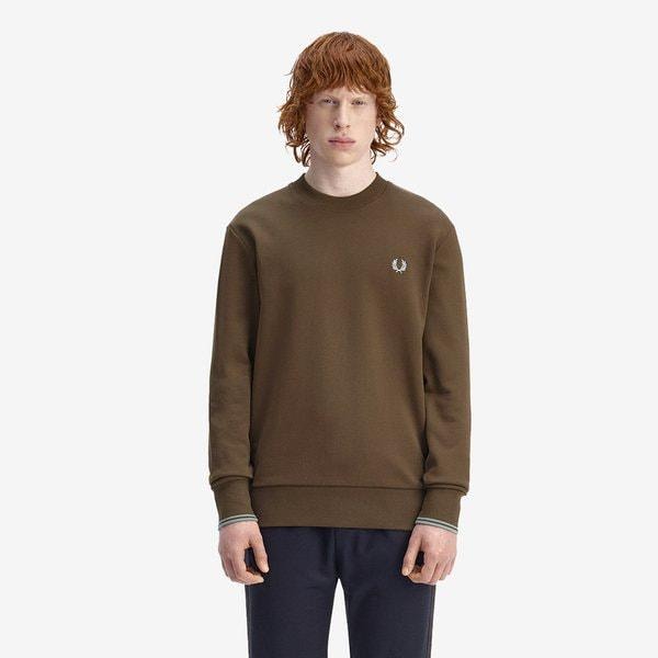 [Baseline] クルーネックスウェットシャツ - バーントトバコ/ストックポートブルー AFPM2537535-49A