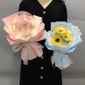韓国インテリア 記念日のプレゼント ソープフラワー誕生日 花束 卒業式 枯れないギフト 長期間保存