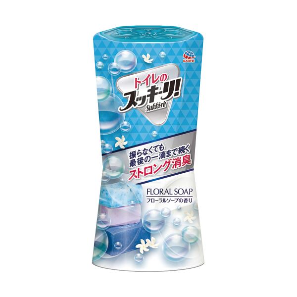 （まとめ）アース製薬 トイレのスッキーリ フローラルソープ 400ml 1個(×10セット)