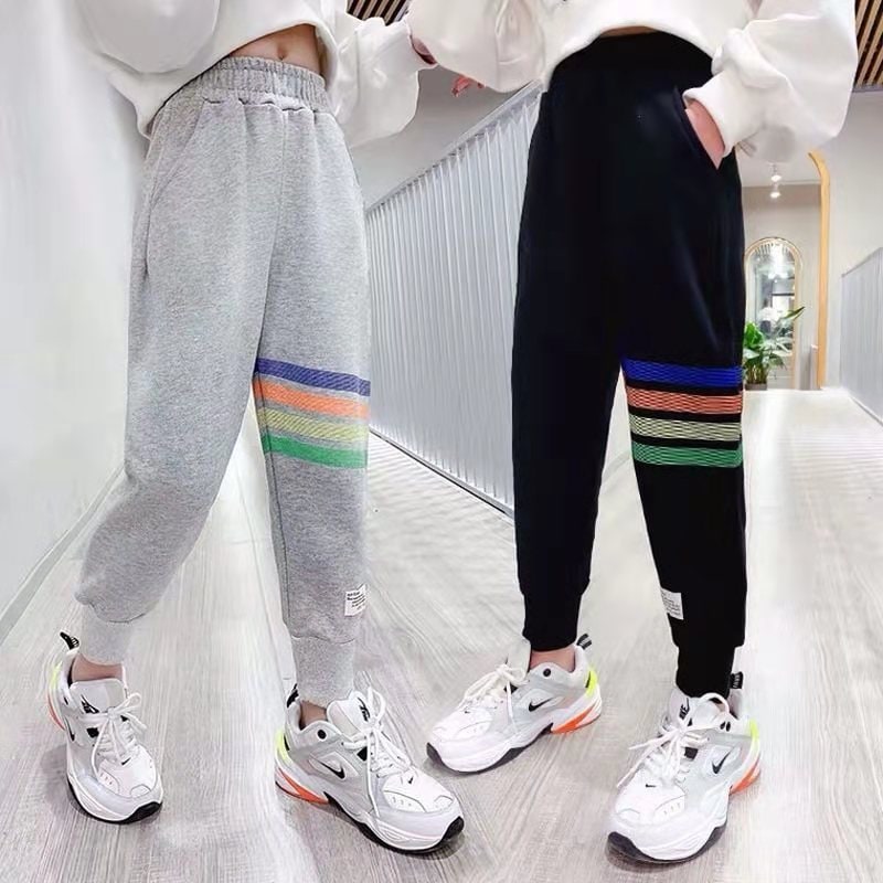 【期間特典】子供服 子ども服 こども服 キッズ服 スウェット パンツ ズボン キッズパンツ スウェットパンツ ジュニア 秋 スポーツウェア ゆったり カラーライン おしゃれ お洒落 かわいい ブラッ