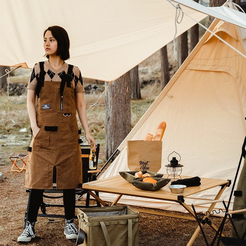 アウトドア キャンプ エプロン レジャー アウトドアグッズ キャンプ用品 コンパクト 厚手 メンズ レディース 男女兼用 DIY 日曜大工 おしゃれ メンズ レディース 焚火 キッチン BBQ 料理