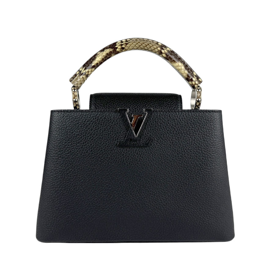 ルイ ヴィトン LOUIS VUITTON ハンドバッグ カプシーヌBB レザー/パイソン ノワール レディース N92040 z5504