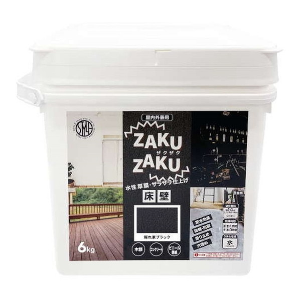 ニッペ ZAKUZAKU 6kg 隠れ家ブラック