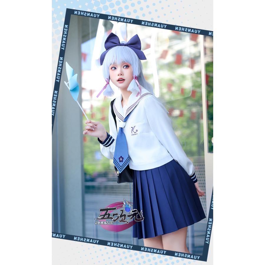 [超人気]三分妄想　原神　コスプレ　神里綾華　喜茶コラボ　衣装　ウィッグ　追加可