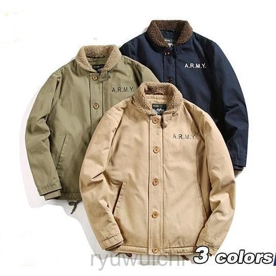 デッキジャケット ジャケット U.S.NAVY 米海軍 米軍 メンズ 裏起毛 裏ボア アウター ミリタ お兄系 冬 秋 暖かい セール