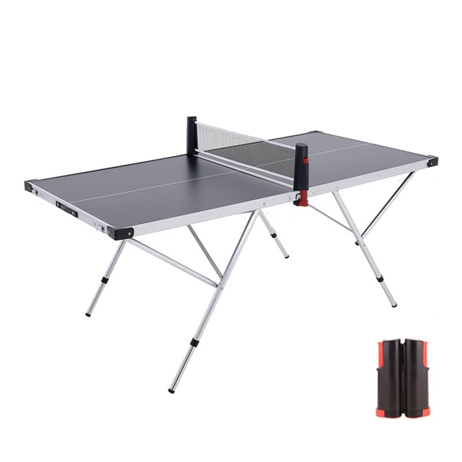 卓球台 家庭用 ピンポン台 折りたたみ 高さ調節可能 練習用 ネット付き 卓球セット テーブル キャンプ ファミリー 室内 室外 コンパクト 省スペース 収納便利 子