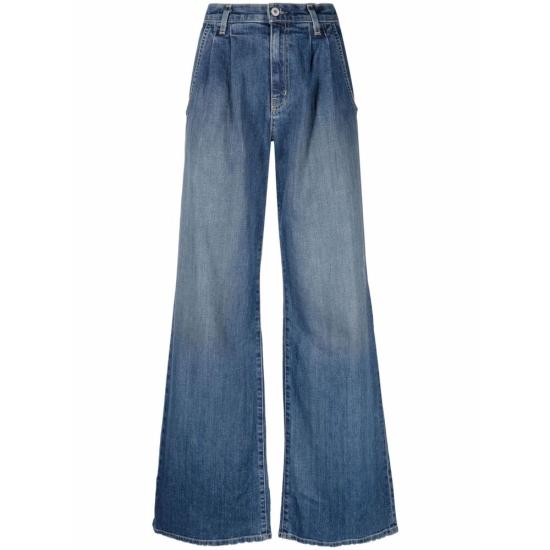 NILI LOTAN Women Denim Pants 11595 W45 FLORA CLAWA BLUE
