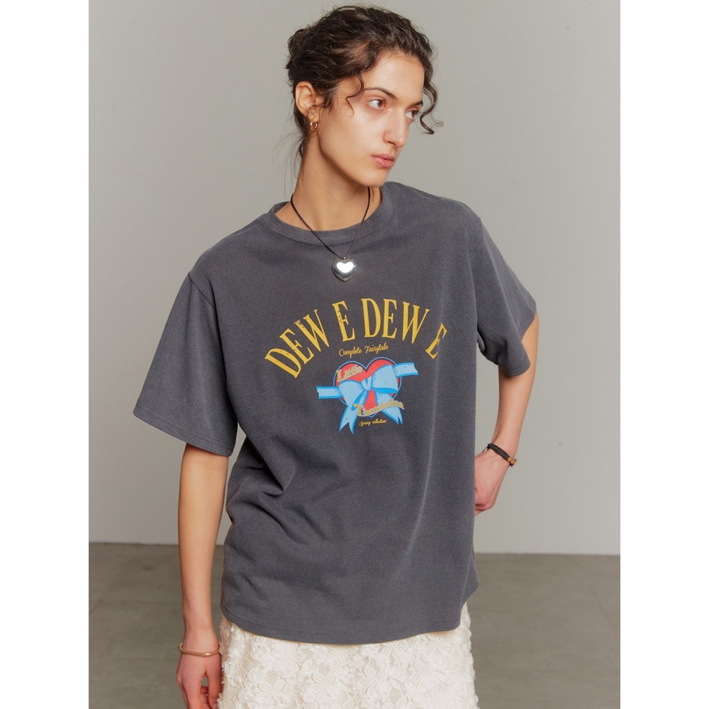 デュー E デュー E リボントップグレー