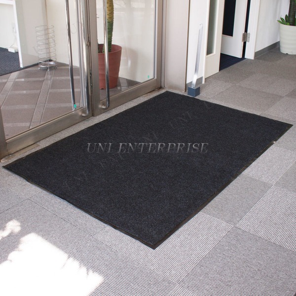 業務用 玄関マット (120×180cm ブラック) 長方形 屋内用 防滑 ラバー加工 『Funderful』 (入口 エントランス) 10,127円