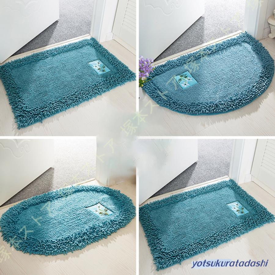 【大好評！最安値挑戦!】バスマット 長方形 おしゃれ 北欧調 モダン 速乾 ソフト 柔らかい 洗える 滑り止め 抗菌消臭 床 お呂場・室内・玄関マット かわいい シンプル カーペット