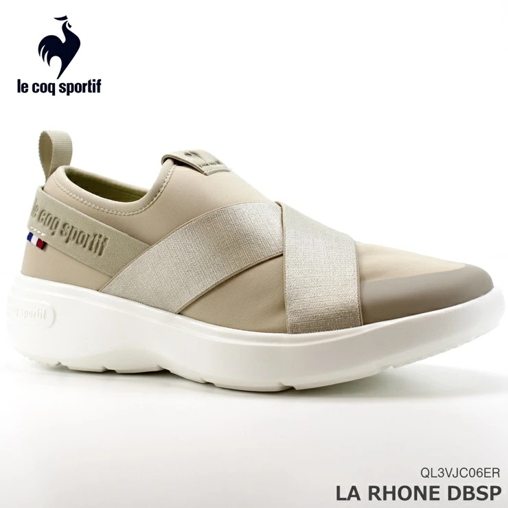 スニーカー sportif ラ ローヌ ダブルベルトスリッポン エクリュ LA RHONE DBSP QL3VJC06ER レディース スニーカー コート系スニーカー
