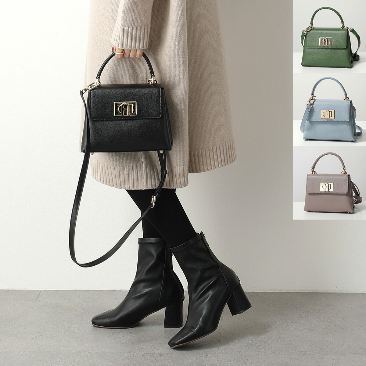 Furla フルラ ハンドバッグ 1927 MINI TOP HANDLE WB00109 ARE000 レディース レザー ショルダーバッグ クロスボディ 鞄 カラー7色