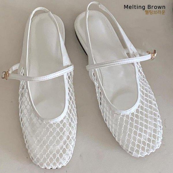 女性用夏フラットサンダルネットサンダル K82