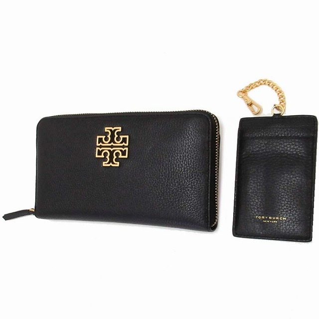 TORY BURCH トリバーチ アウトレット レザー ブリテン ジップ アラウンド ウォレット 長財布 141004001