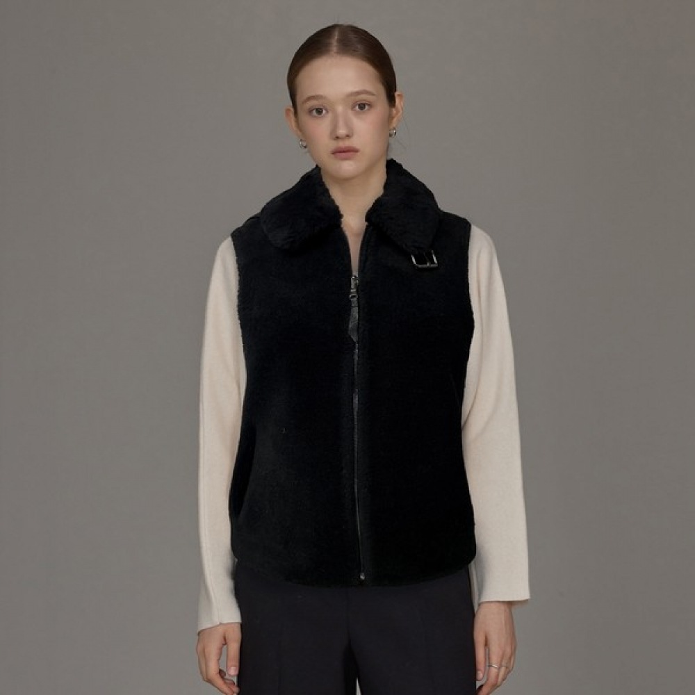 (リアーナニューヨーク) リバーシブルモカラベスト