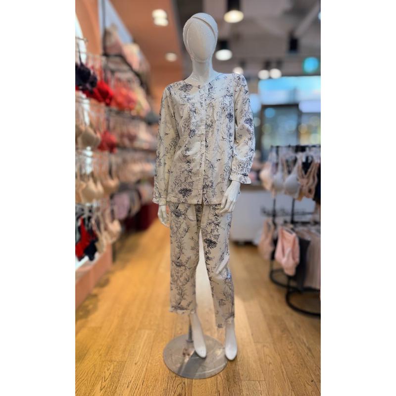 [坡州店] 綿モダールプリンティング女性パジャマセットWP6055