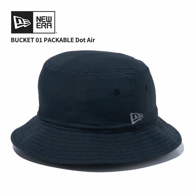 ニュー エラ NEW ERA バケット01 パッカブル Dot Air ブラック ニューエラアウトドア ハット 帽子 バケハ