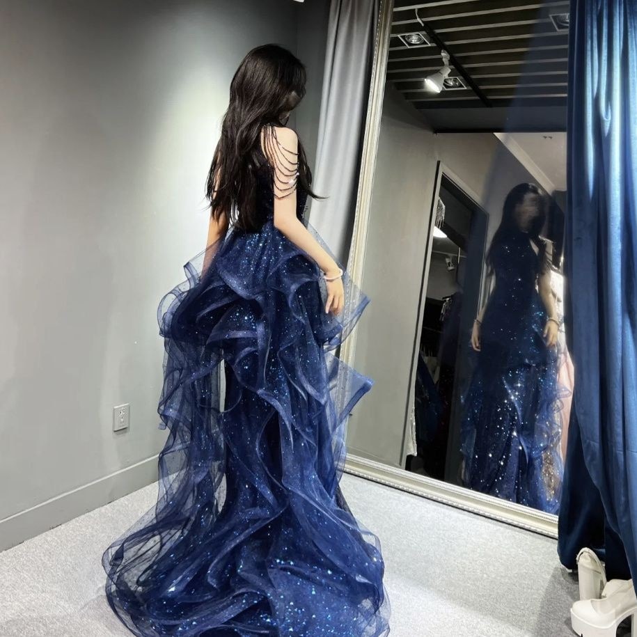 [韓国ins大人気!2枚1OO円OFF!] 高級パーティードレス 2025 女性人气気品 イブニングドレス ワンピース ラグジュアリー ニッチ ハイエンド 司会 誕生日成人式 優雅な舞台衣装 4,563円