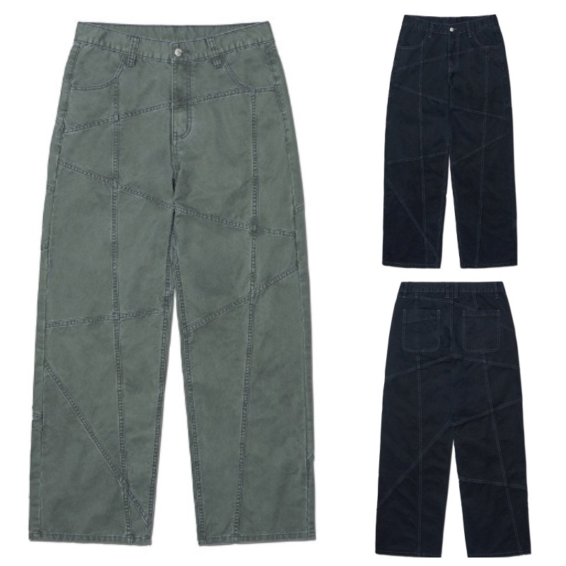 【NOMANUAL】 DIAGONAL LINE PANTS : 2COLORS