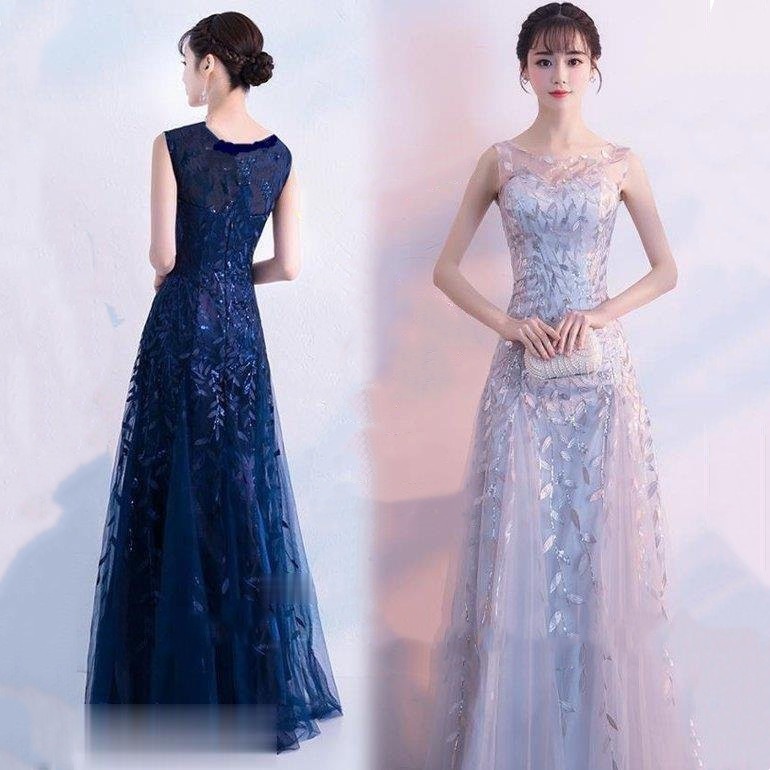 ロングドレス お呼ばれ ドレス パーティードレス 成人式 演奏会 卒業式 20代 30代 着痩せ