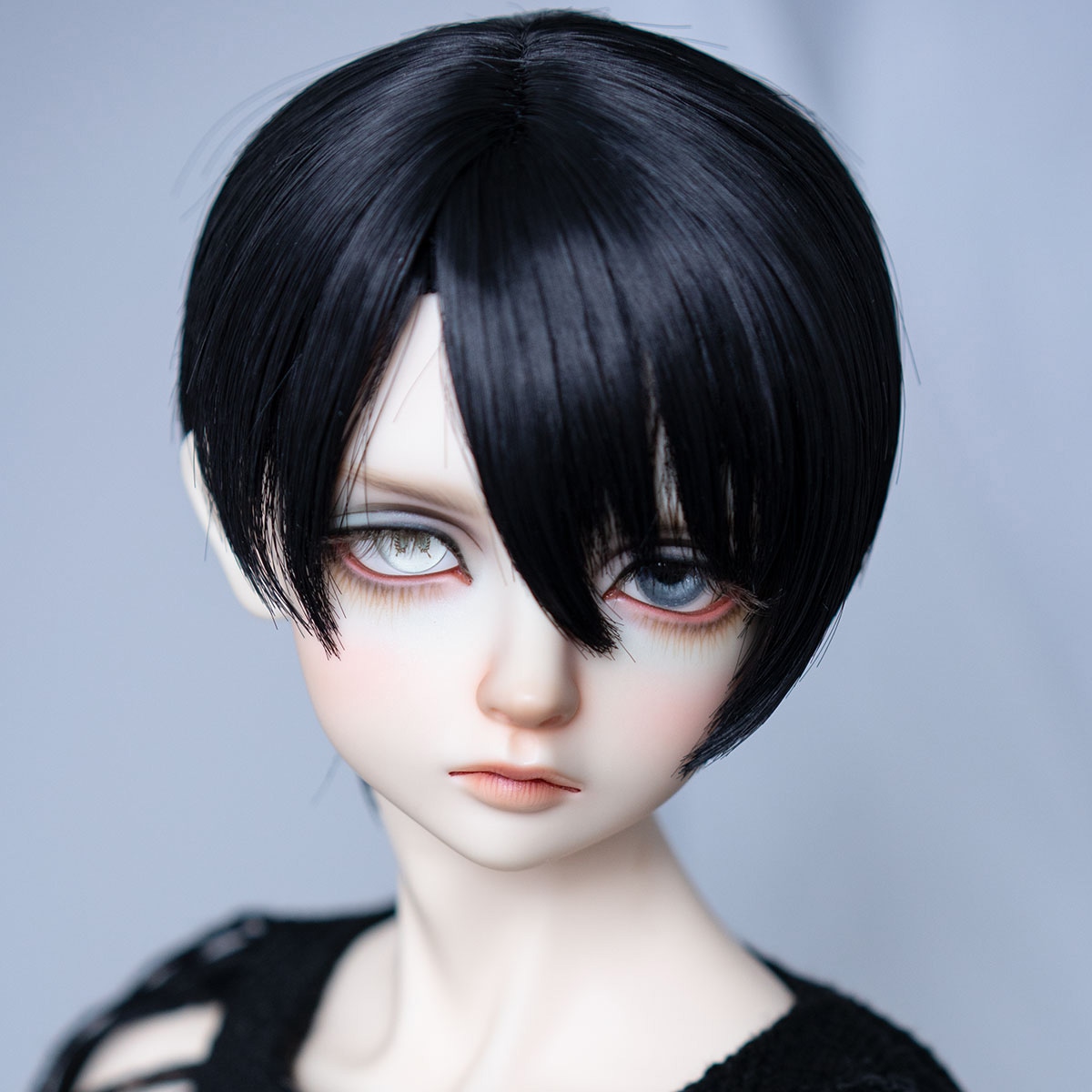 BJDドール用ウィッグ 斜め前髪ショート 韓国高温糸 MSD/小顔SD/SDサイズ人形用