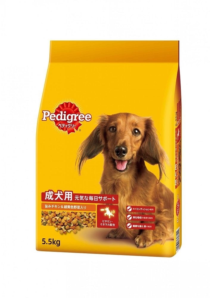 （まとめ買い）PDN9 成犬用 旨みチキン&緑黄色野菜入り 5.5kg/ドライ ドッグフード [x3]