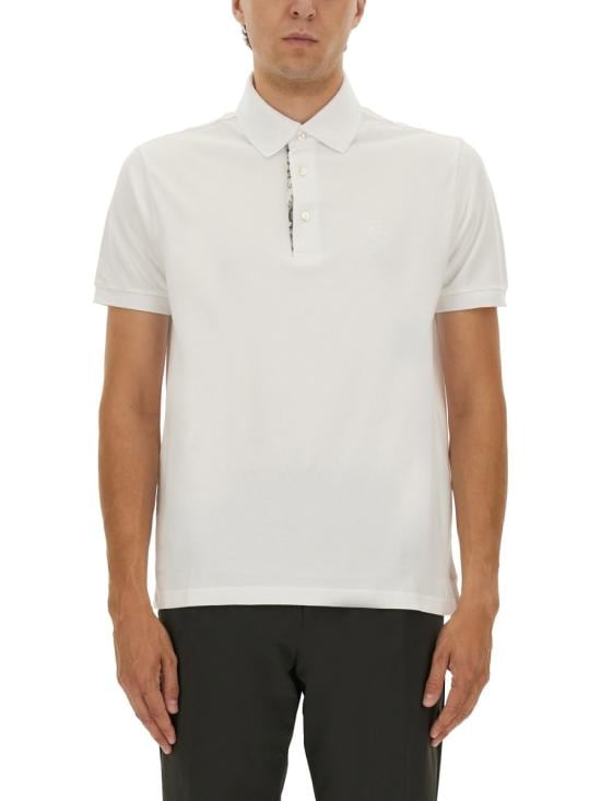 ETRO Men Polo Shirts MRMD0005 AJ264W0800 WHITE