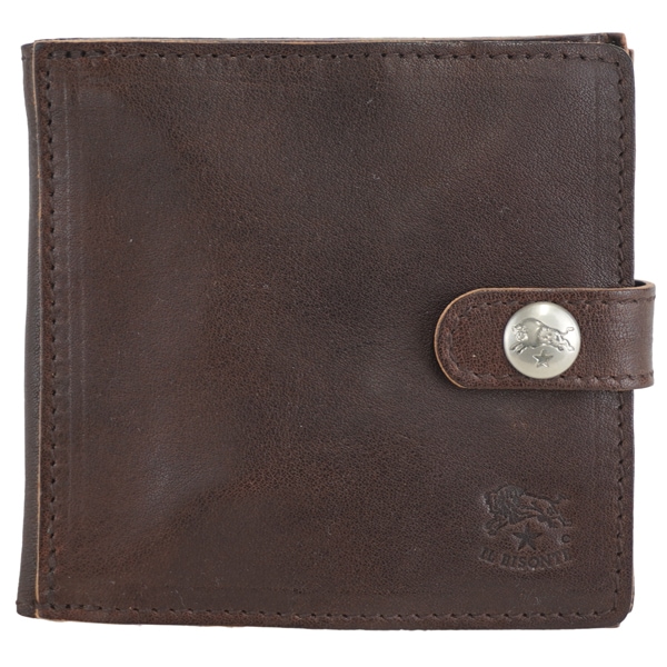 IL BISONTE イルビゾンテ BI FOLD WALLET　二つ折り財布　コンパクト財布　メンズ　レディース　ユニセックス/SBW015 PO0001 BW432N/Caffe