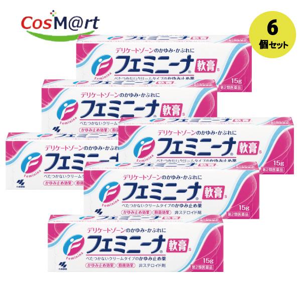【6個セット】 【第2類医薬品】 【小林製薬】フェミニーナ軟膏Ｓ15ｇ (4987072009550-6)