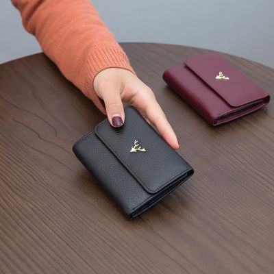 財布 三つ折り カジュアル カード 入れ レザー コンパクト レトロ ヨーロピアン シンプル ソフト ウォレット 欧米 流行 使いやすい 軽量 オフィス ビジネス OL 大人 お洒落 お買い物 旅行