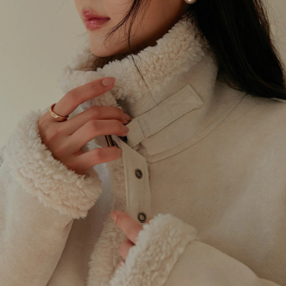 ハイネックスエード調ムートン