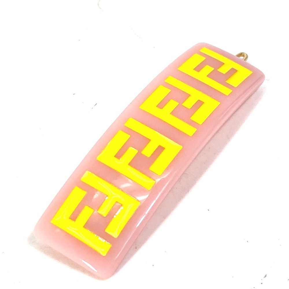 バレッタ JFP402 FF ヘアクリップ ロゴ ヘアピン ヘアアクセサリー アセテート ピンク