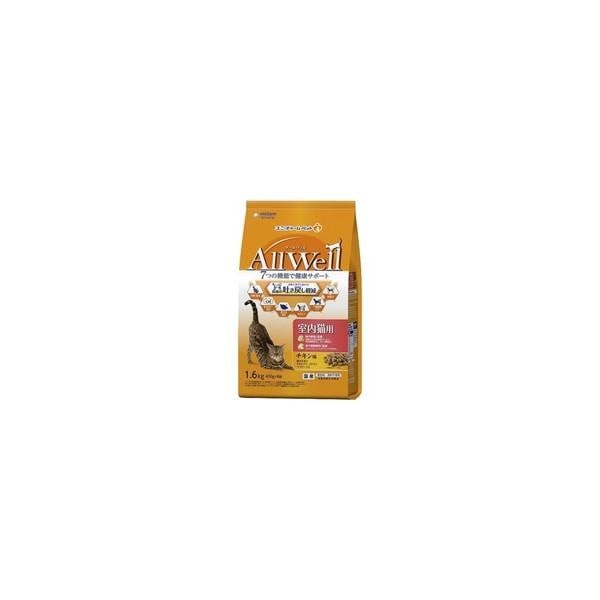 【1ケース】【お取り寄せ対象品】オールウェル キャット ドライ 室内猫 チキン 吐き戻し軽減(1.6kg)[オールウェル(AllWell)] *5個