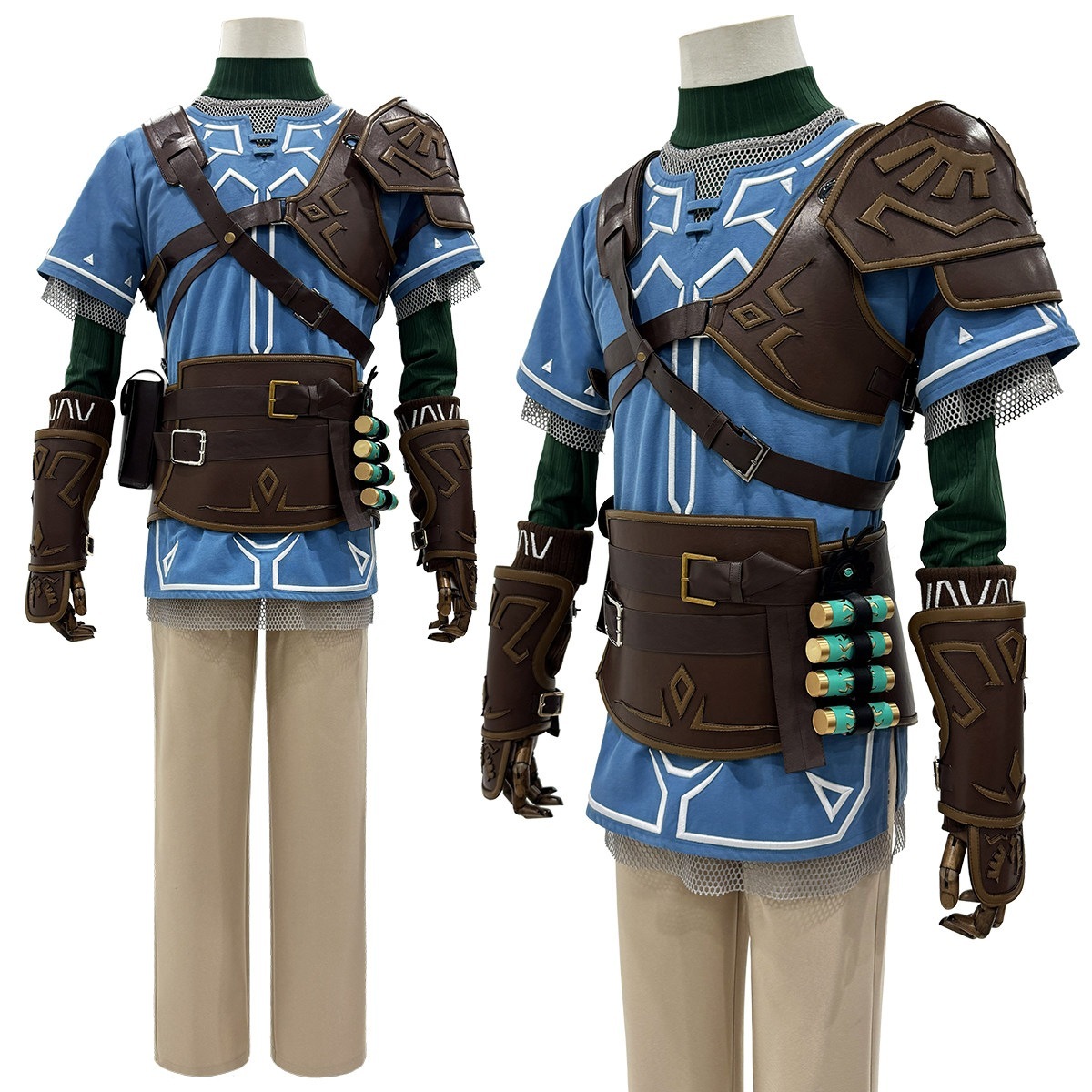 [2026 新作]HOLOUNCOSER ゼルダの伝説 ティアーズ オブ ザ キングダム リンク 英傑服 コスプレ 複合鎧 衣装 C服 フルセット 仮装 ハロウィン アニメ