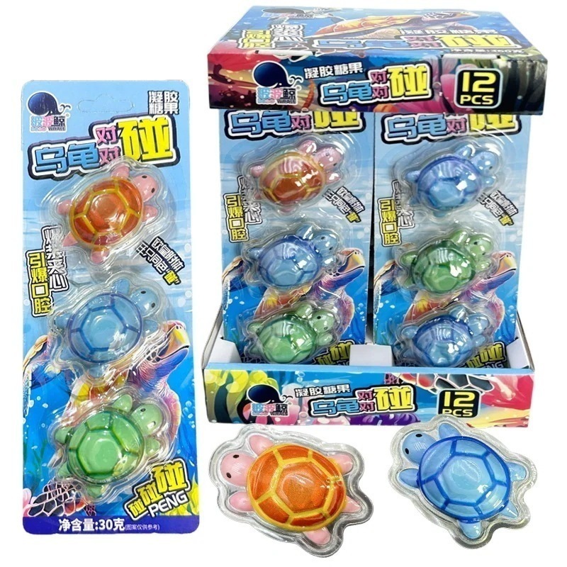 子供用のかわいいミニタートル型の液体フルーツ風味のグミキャンディQ弾性グミキャンディスナック お菓子 大人 子供 誕生日プレゼント