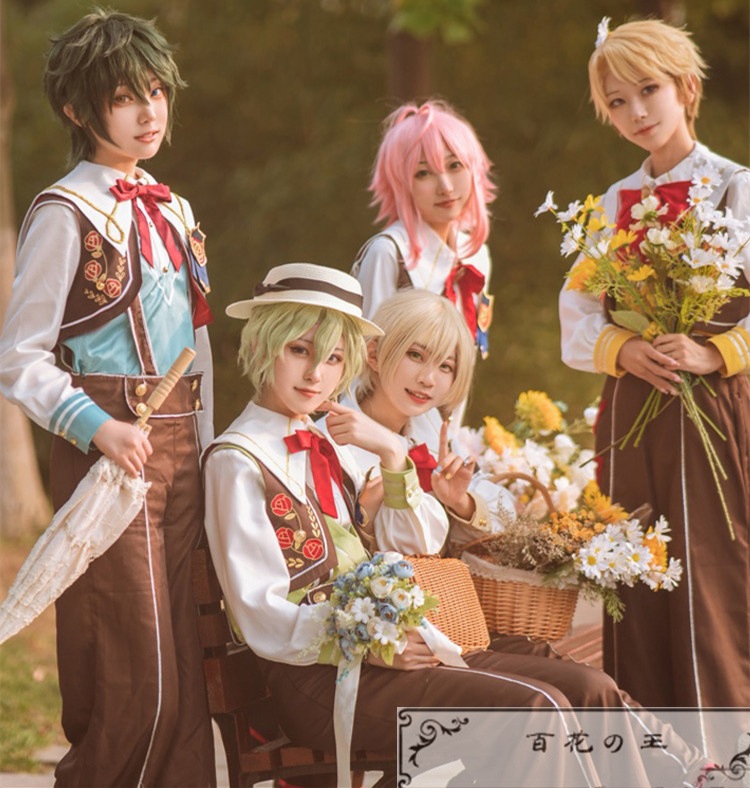 あんスタ スカウト！プリティ5 鳴上嵐 姫宮桃李 影片みか 白鳥藍良 巴日和 コスプレ衣装 コスチューム