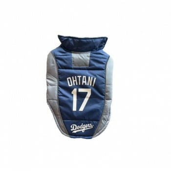 MLB公式 ロサンゼルス ドジャース 大谷翔平選手モデル 犬　パッファー ベスト L SHO-4081-LG