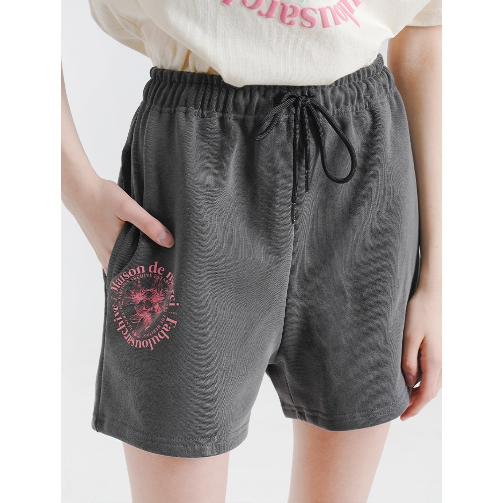 ファビュラスアーカイブ女性用ピグメントルリースショーツチャコールピンク (FCC2PT503W)