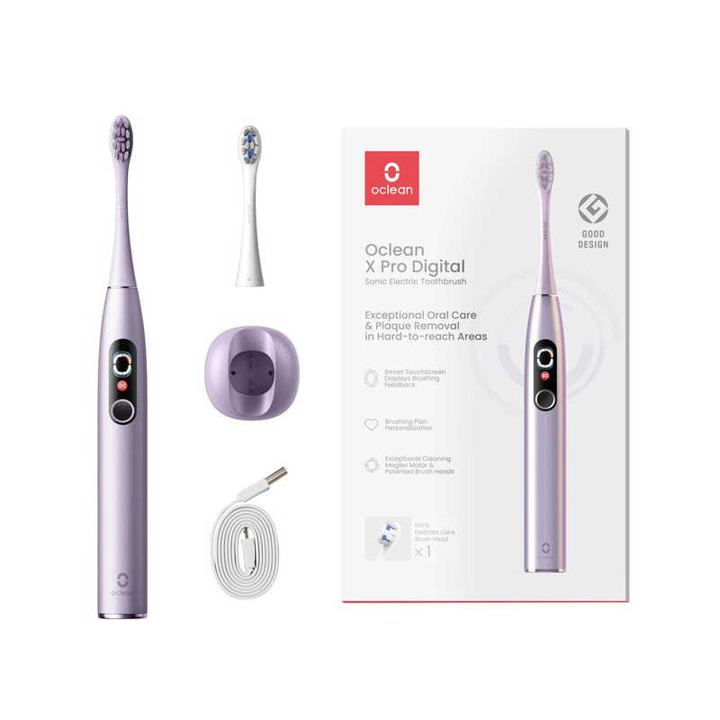 OCLEAN　Oclean X Pro Digital 音波電動歯ブラシ パープル　Y2076PUR