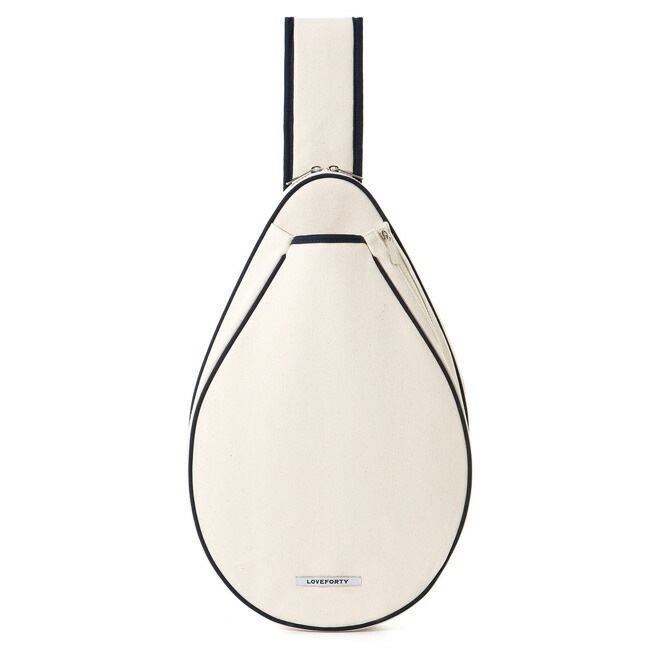 「ラケット収納可」LOVEFORTY(ラブフォーティ) RACKET BAG ラケットバッグ スリングバッグ -ネイビー(21y7m)