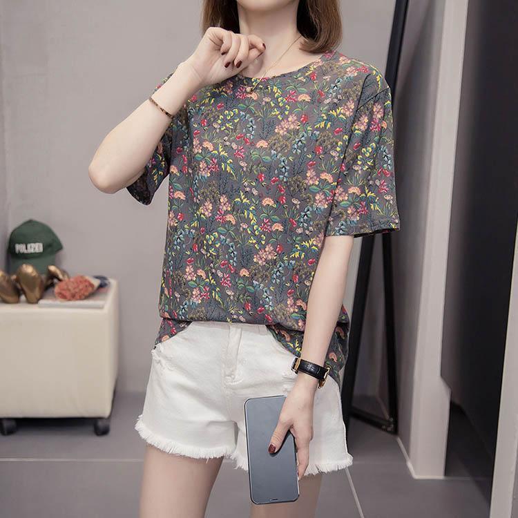 夏新作シャツ ブラウス レディース 夏 トップス プルオーバー 半袖 花柄 小花柄 フェミニン 大人 30代 40代 50代 60代 きれいめ 着やせ エレガント おしゃれ 可