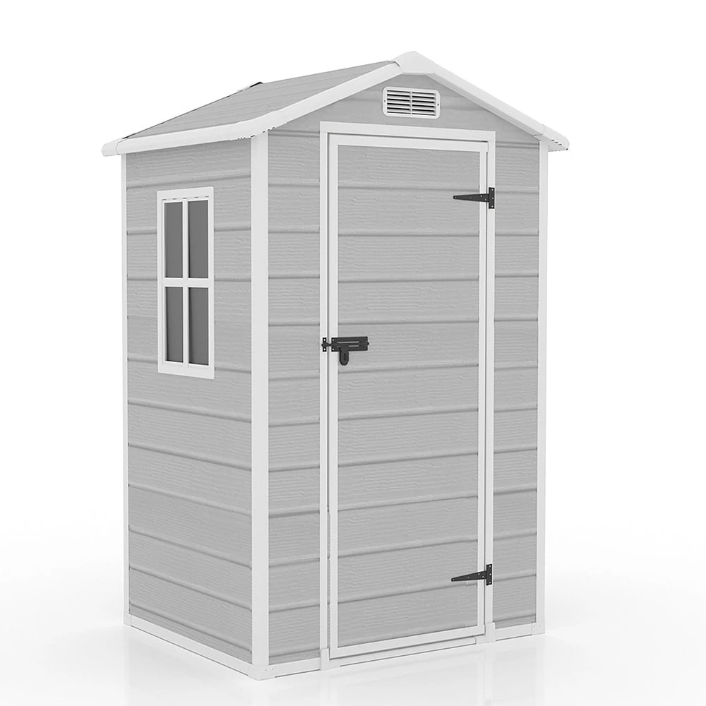 【国内即日発送】樹脂製物置 屋外 大型 倉庫 大型物置 戸外収納庫 物置 防水/耐侯 収納可能 ガーデン/庭/田畑/農場 頑丈 大容量 窓付き おしゃれ ガーデニング ガーデンボックス 収納 保管 家